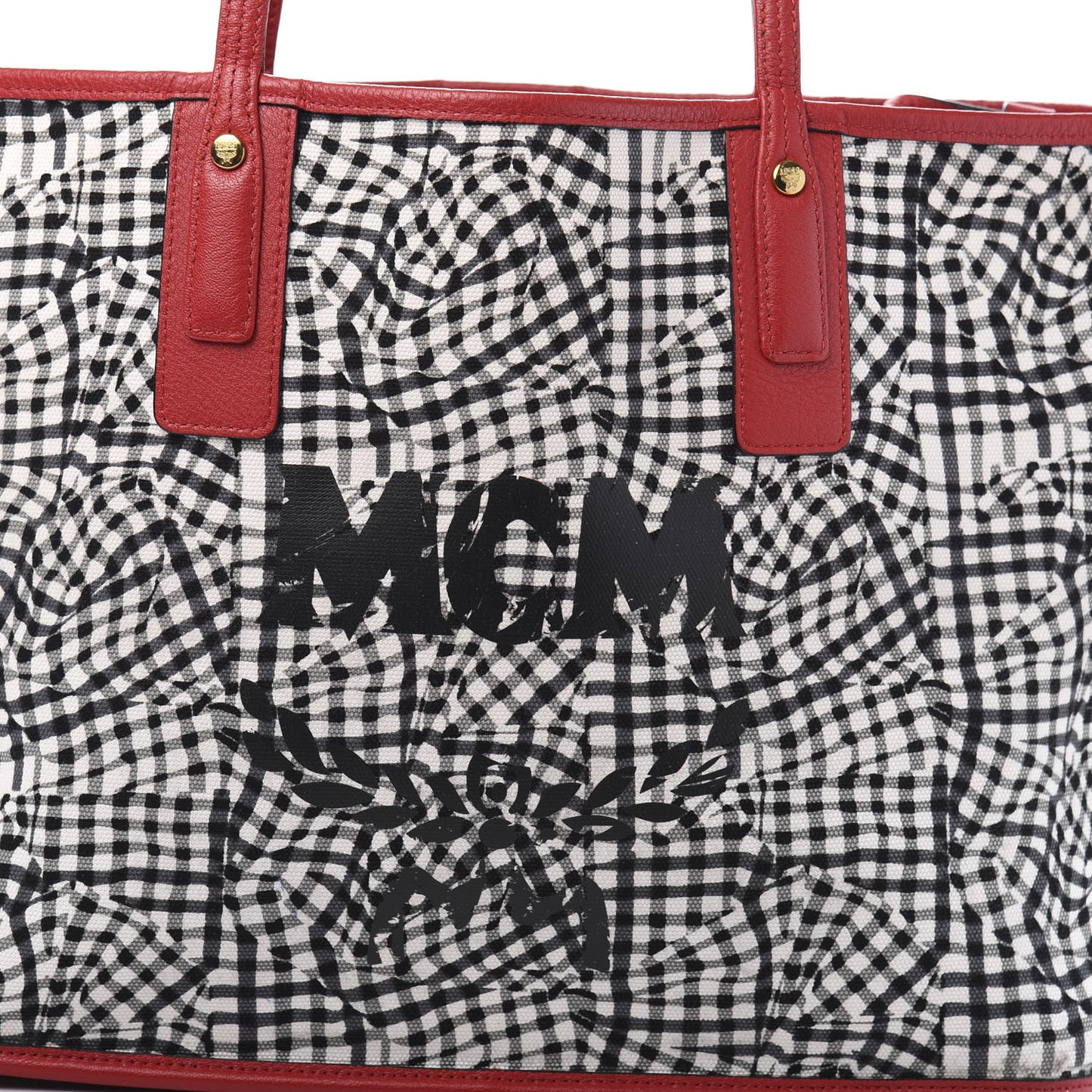 Visetos Medium Liz Reversible Shopper Tote Ruby Red