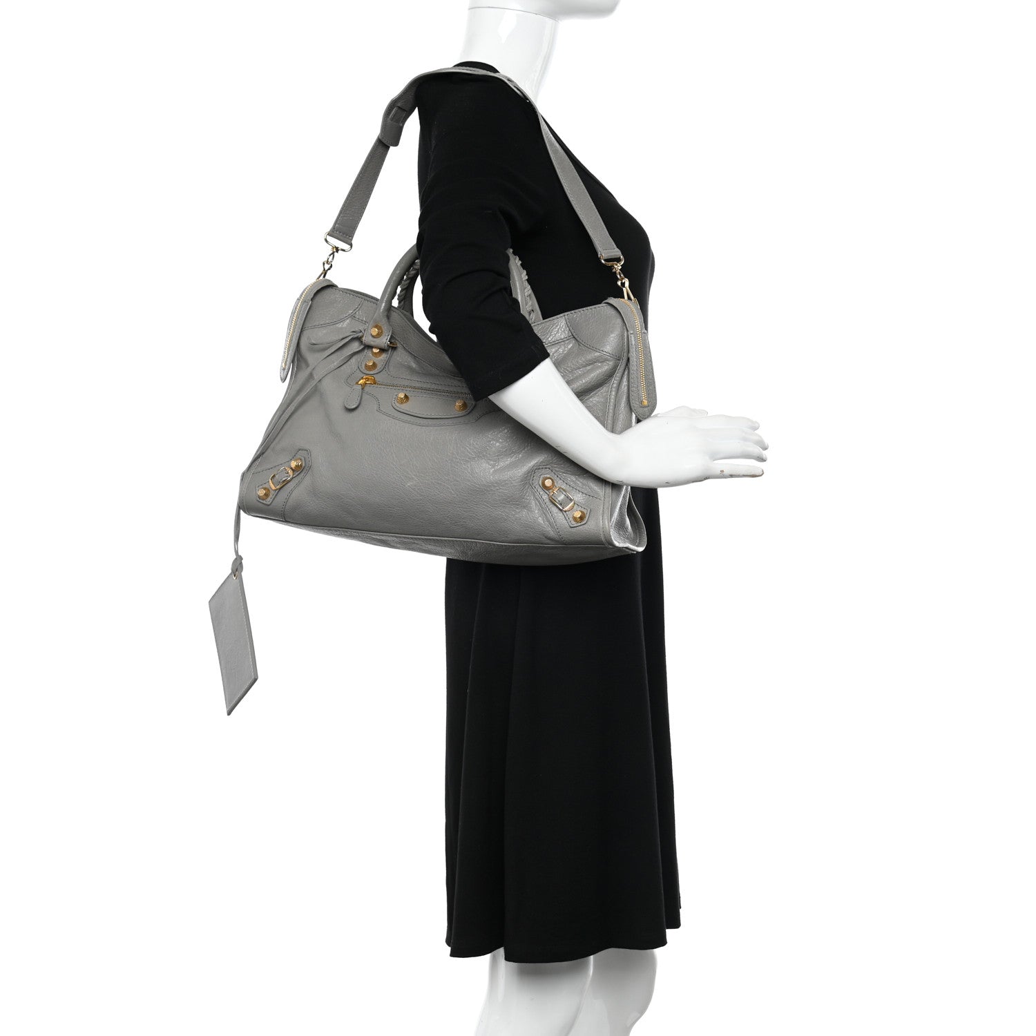 Balenciaga Agneau Giant 12 Gold Hardware City Gris Pyrite 2 of 10