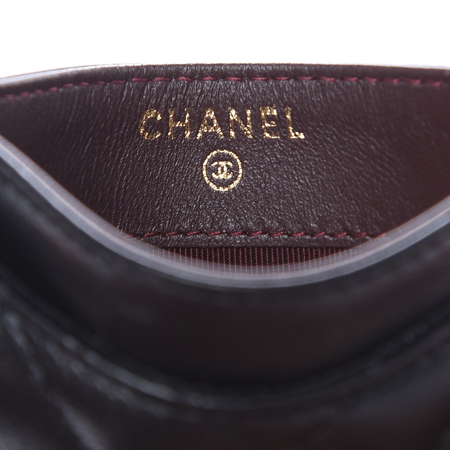 Chanel Lambskin Chevron Quilted Card Holder Black 6 of 10