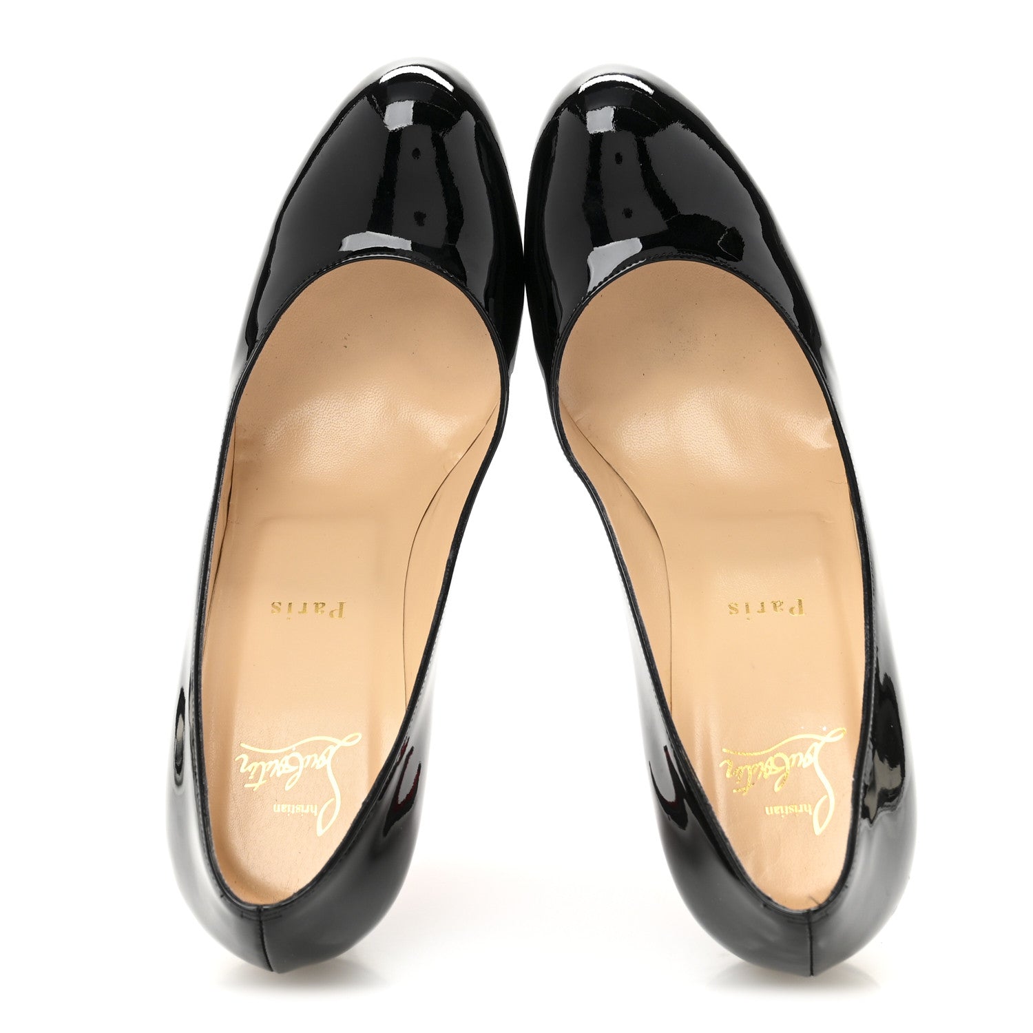Christian Louboutin Patent Simple 100 Pumps 39.5 Black 1748687