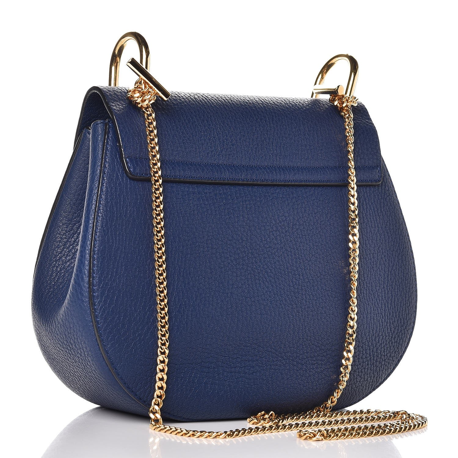 Chloe Grained Lambskin Drew Shoulder Bag Royal Navy 3 of 6