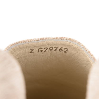 Chanel Toile Sequin CC Espadrilles 38 Beige Black 2 of 10