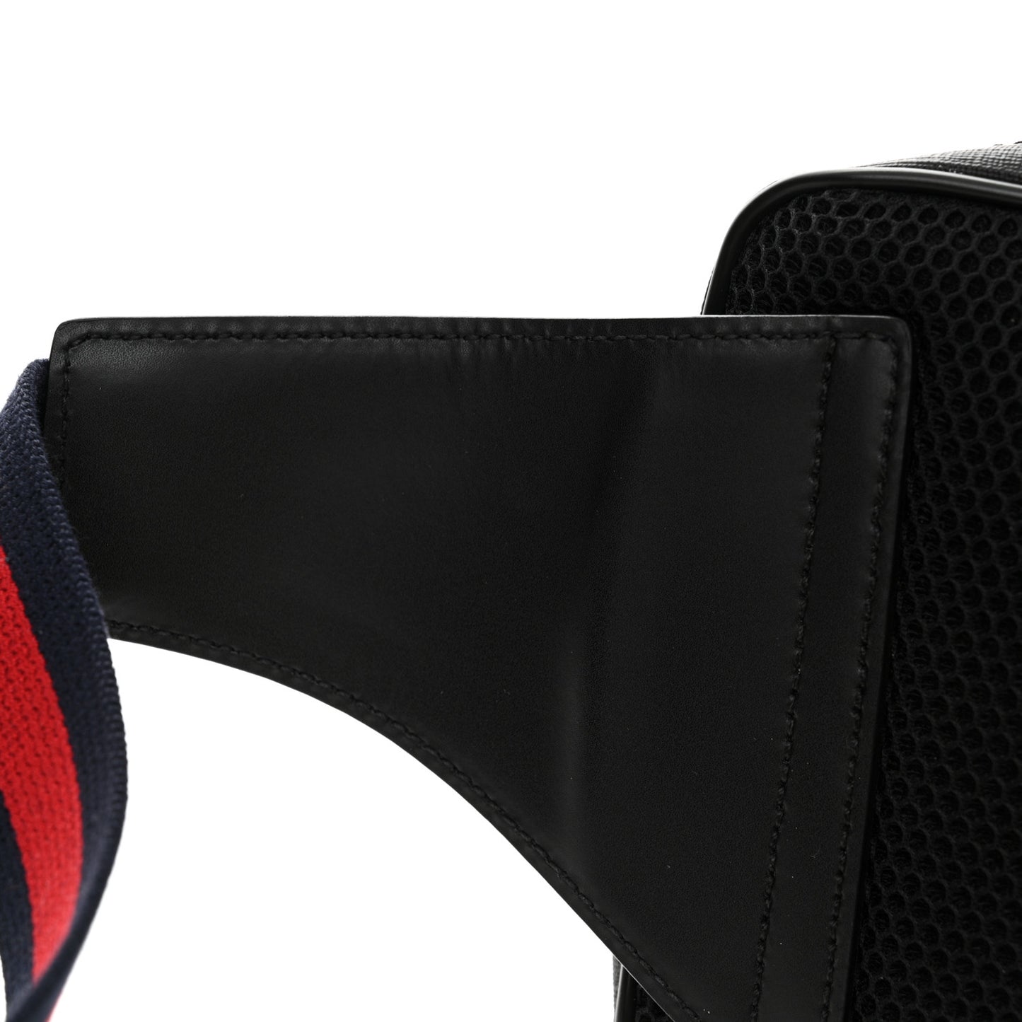 Soft GG Supreme Monogram Web Belt Bag Black Grey