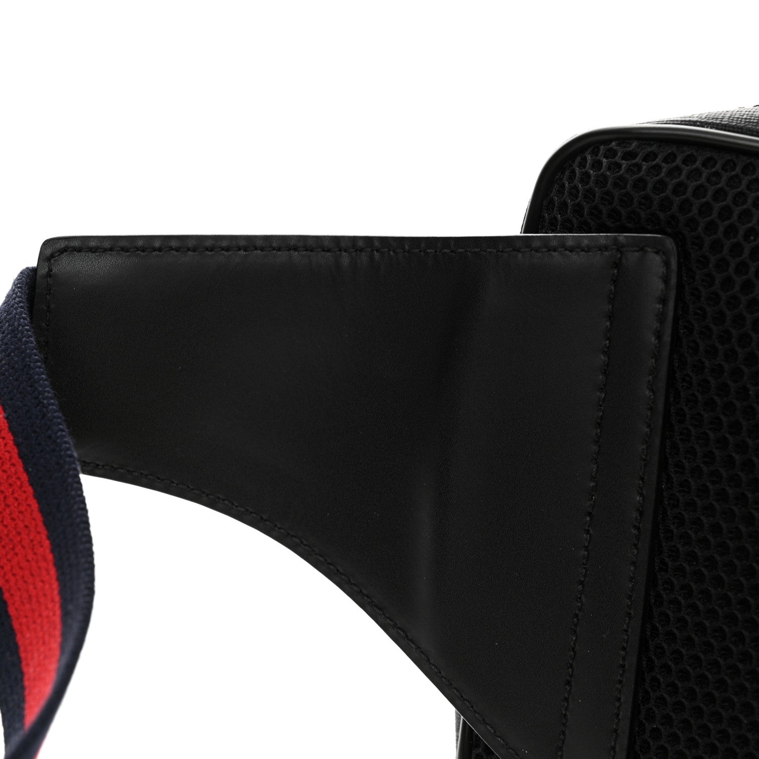Gucci Soft GG Supreme Monogram Web Belt Bag Black Grey 14 of 15