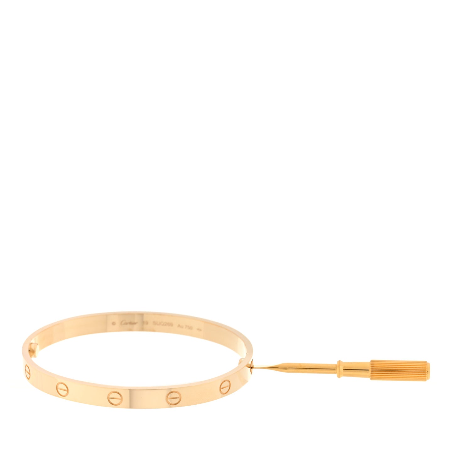 18K Yellow Gold LOVE Bracelet 19