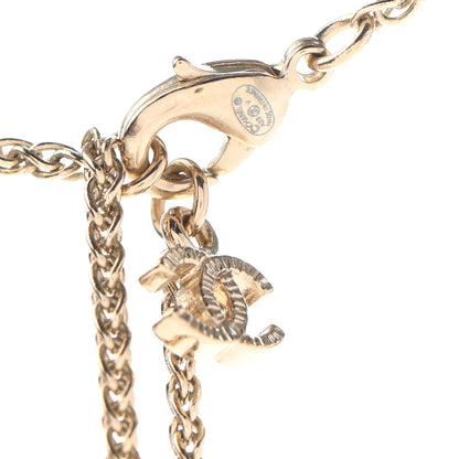 Chanel Pearl CC Pendant Necklace Gold 4 of 5