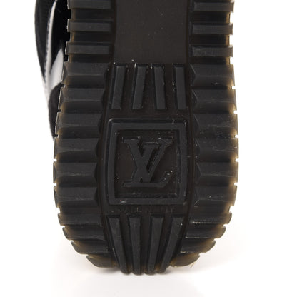 Louis Vuitton Suede Monogram Run Away Sneakers 36 Black 7 of 9