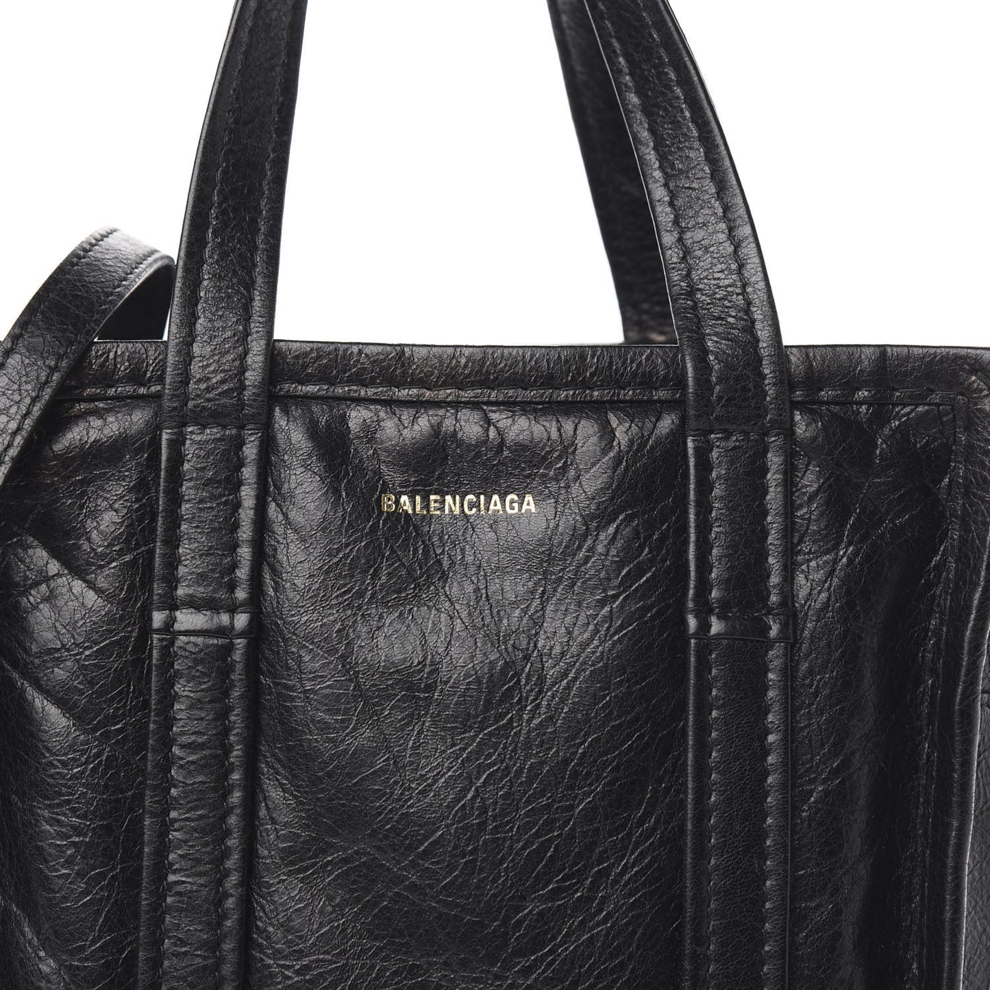 Agneau XS Bazar Shopper Tote Black