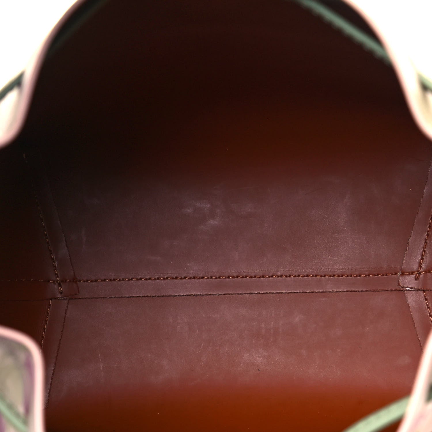 Mansur Gavriel X MARC CAMILLE CHAIMOWICZ Calfskin Mini Bucket Bag Rosa Saddle 6 of 10