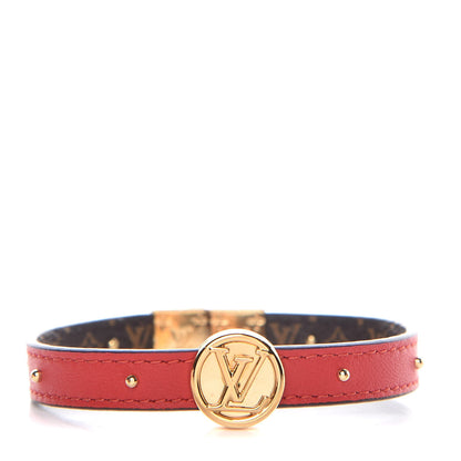 Louis Vuitton Monogram LV Circle Reversible Bracelet Rouge 4 of 7