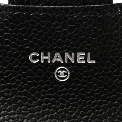 Chanel Caviar Quilted Flap Card Holder Wallet Black 6 of 10