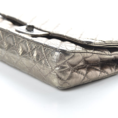 Chanel Metallic Aged Calfskin 2.55 Reissue 225 Flap Dark Silver 7 of 12