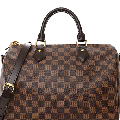 Louis Vuitton Damier Ebene Speedy Bandouliere 30 8 of 10
