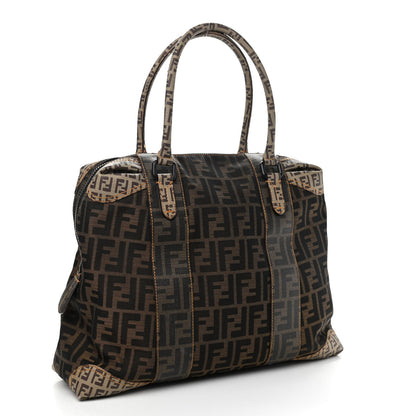 Fendi Zucca Zucchino Spalmati Large B Mix Tote Tobacco 3 of 10