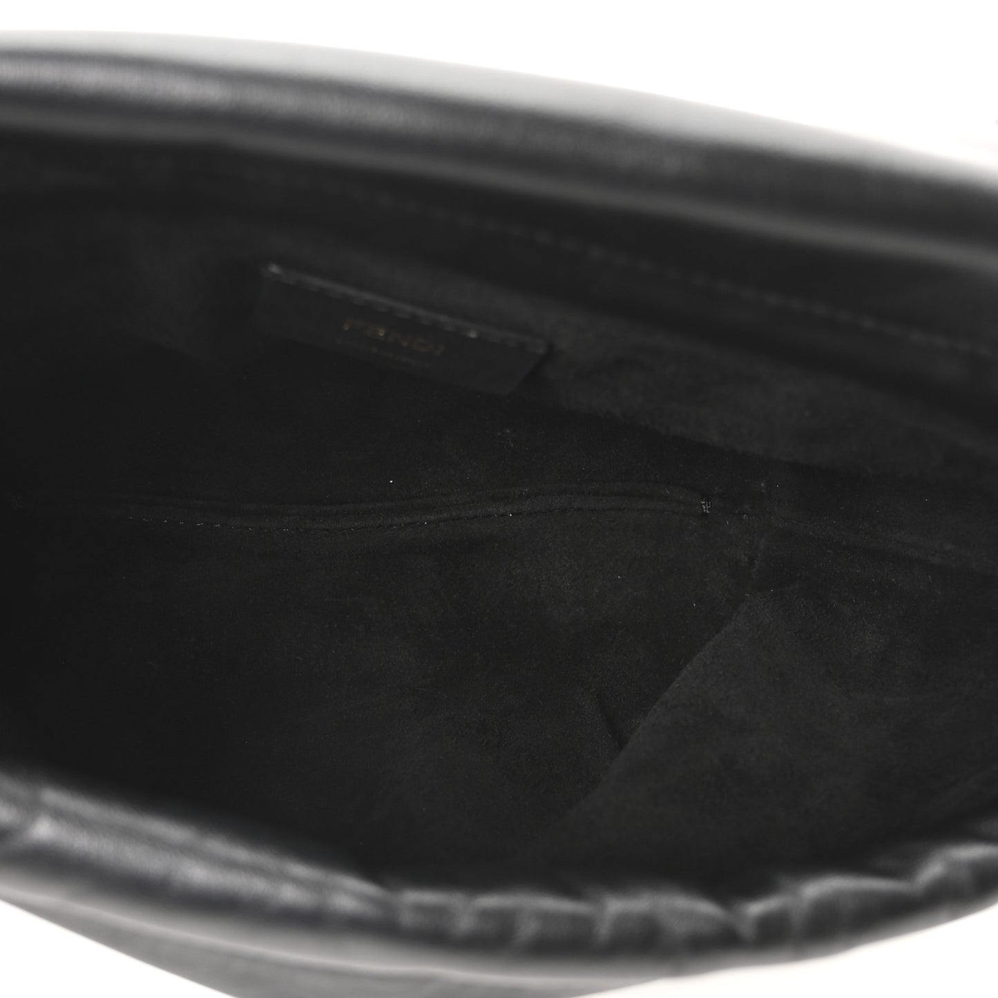 Shiny Nappa Small Mamma Baguette Black