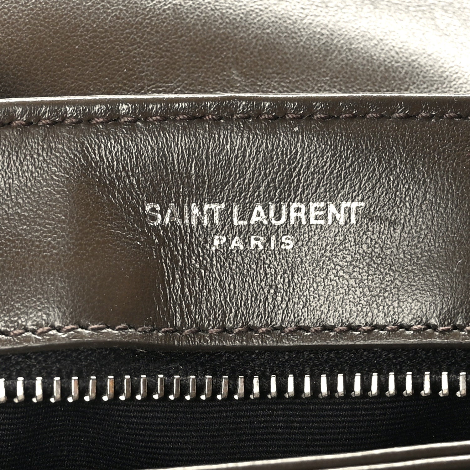 Saint Laurent Calfskin Y Quilted Monogram Toy Loulou Crossbody Bag Military Olive 6 of 9
