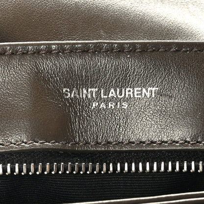 Saint Laurent Calfskin Y Quilted Monogram Toy Loulou Crossbody Bag Military Olive 6 of 9