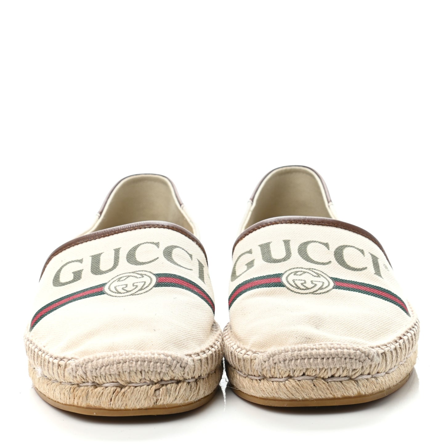 Canvas Miro Soft Calfskin Logo Mens Espadrilles 6 Greggio Cuir