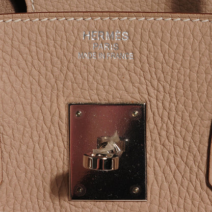 Hermes Taurillon Clemence Birkin 35 Argile 11 of 24