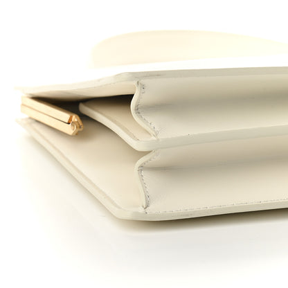 Celine Box Calfskin Medium Clasp Bag White 7 of 8