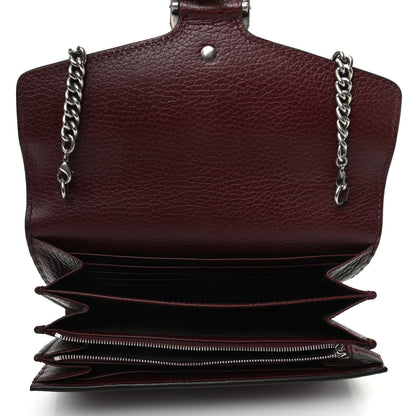 Gucci Dollar Calfskin Crystal Mini Dionysus Chain Wallet Vintage Bordeaux 5 of 9
