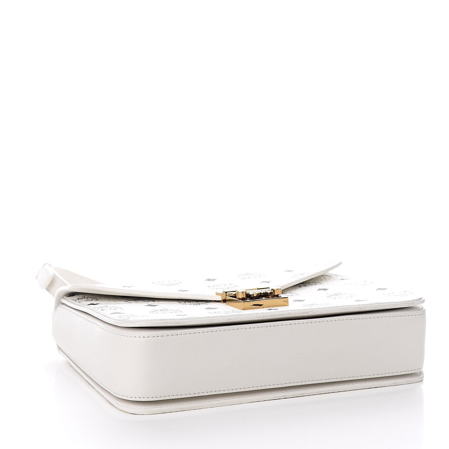 MCM Visetos Medium Patricia Satchel White 4 of 9