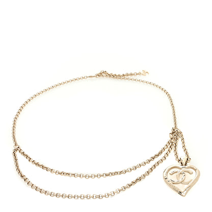 Chanel Metal Chain CC Heart Coco In Love Belt 90 Gold 1 of 3