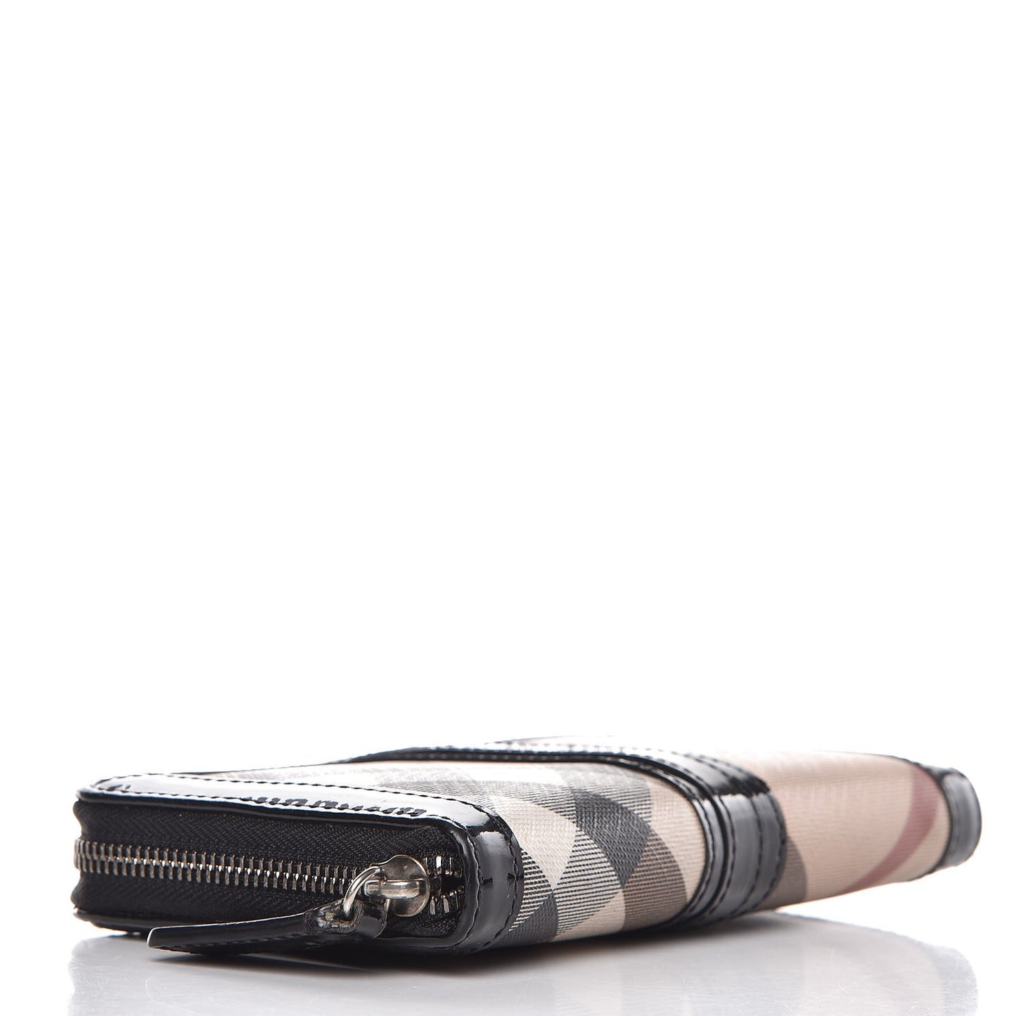 Supernova Check Large Ziggy Zip Around Wallet Black