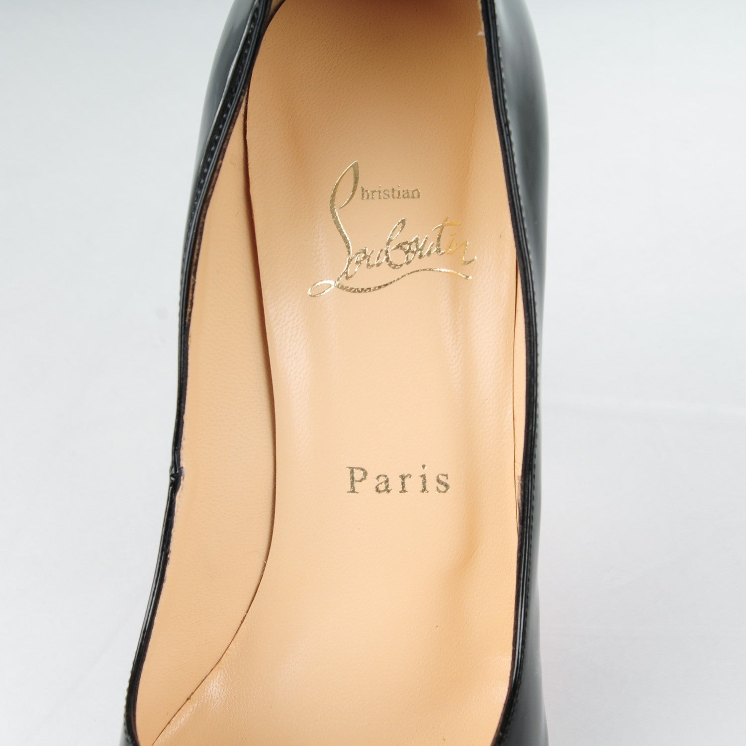 Christian Louboutin Patent Decollete 868 100 Pumps 38.5 Black 7 of 7