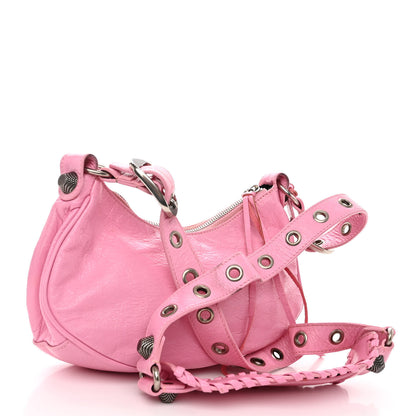 Balenciaga Agneau Arena Le Cagole Shoulder Bag XS Candy Pink 3 of 12