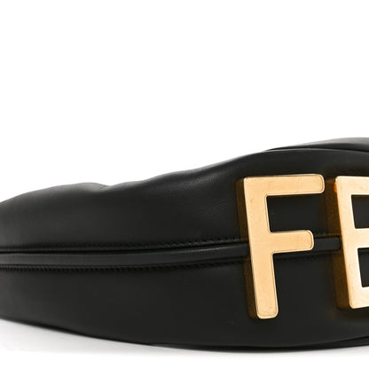 Fendi Vitello Grace Matte Small Fendigraphy Hobo Bag Black 8 of 9