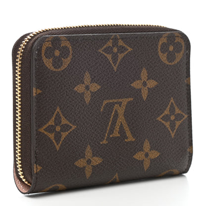 Louis Vuitton Monogram 2020 Christmas Animation Big Wheel Zippy Coin Purse Rose Ballerine 3 of 7