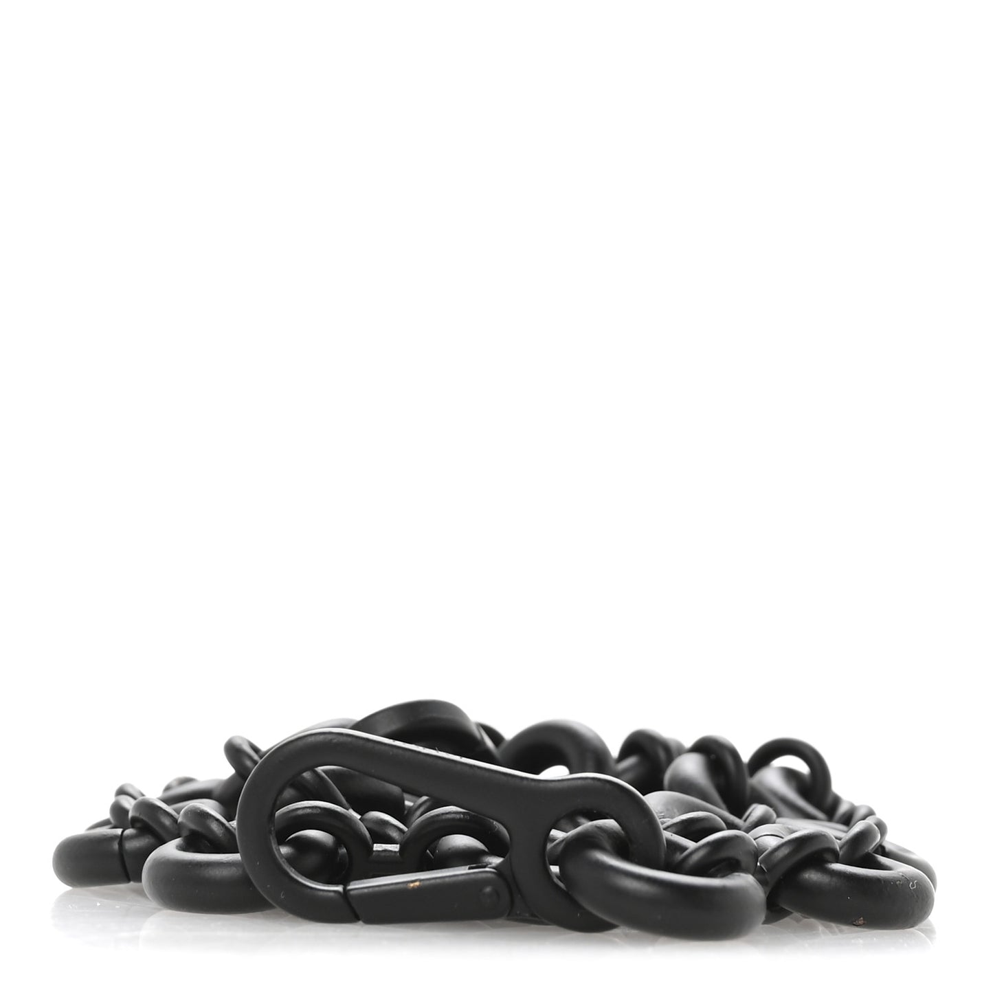 Brass Monochrome Donut Chain Shoulder Strap Black