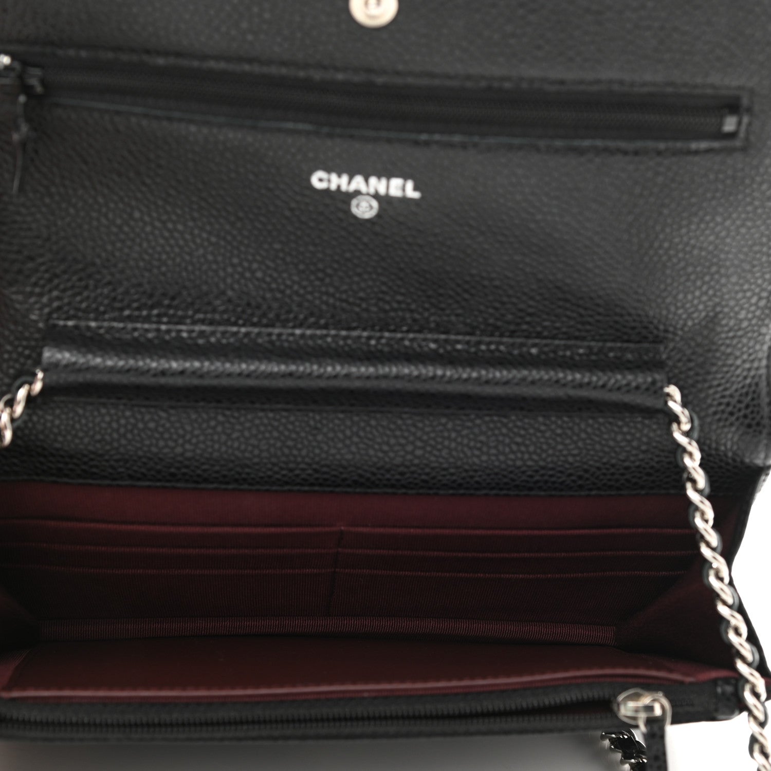 Chanel Caviar Quilted Wallet On Chain WOC Black 5 of 11