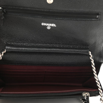 Chanel Caviar Quilted Wallet On Chain WOC Black 5 of 11