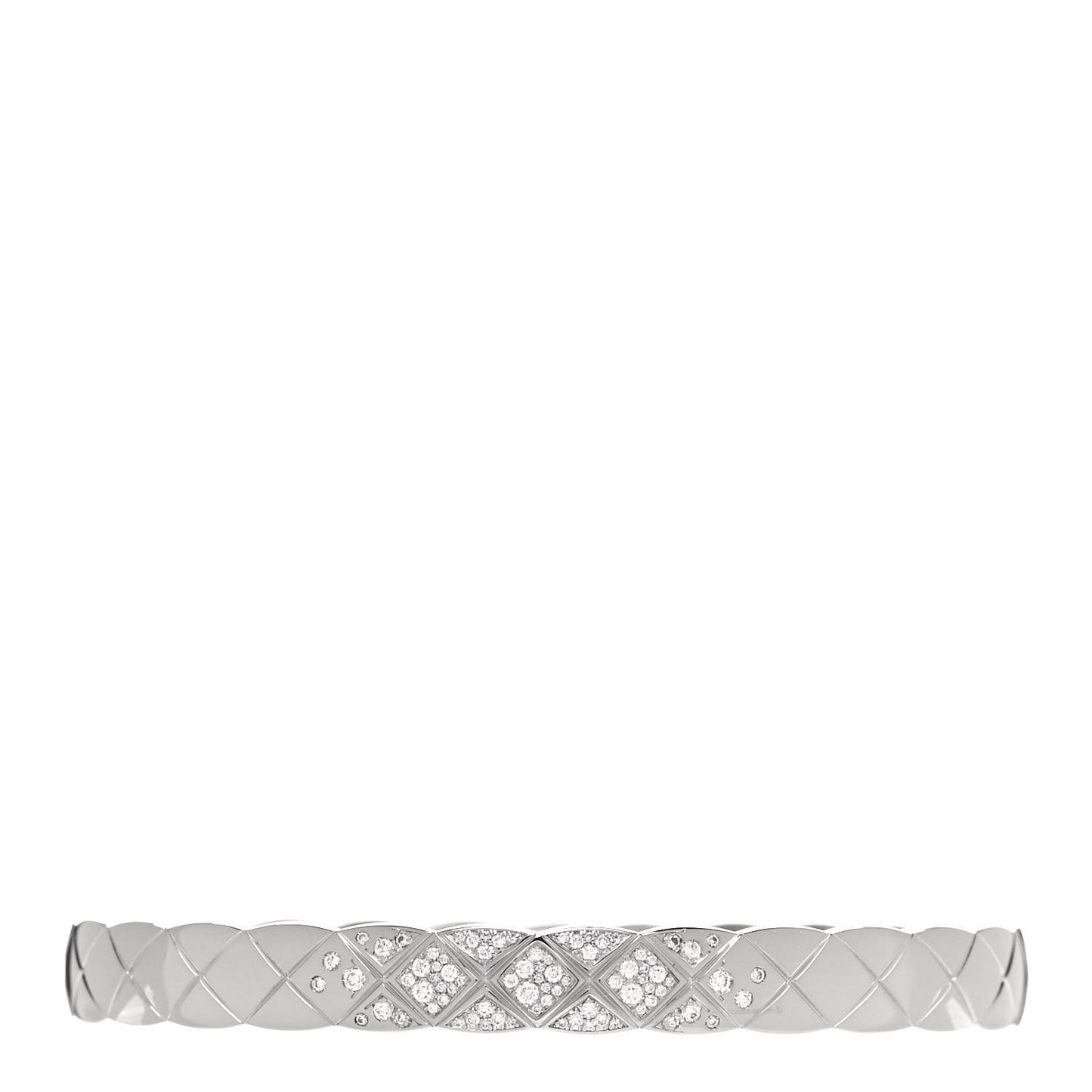 18K White Gold Diamond Coco Crush Bracelet S