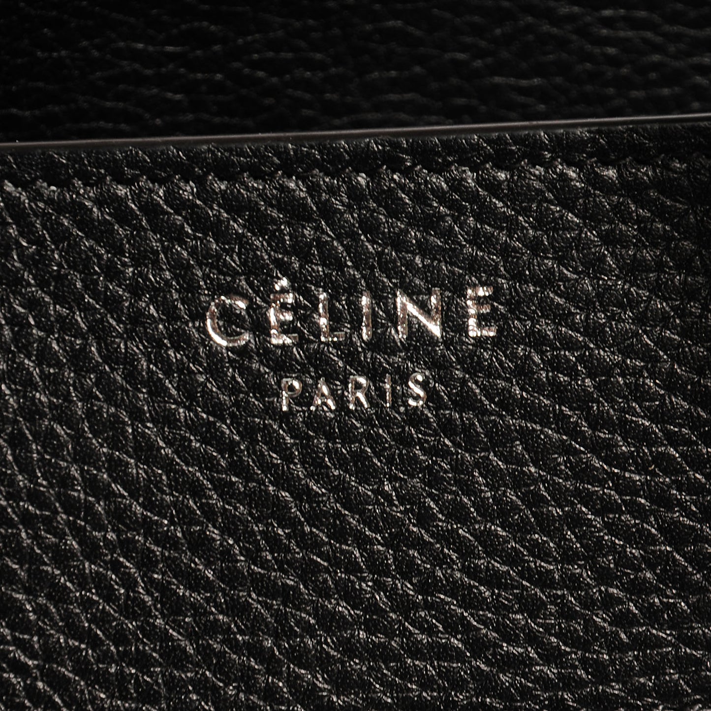 Drummed Calfskin Mini Luggage Black