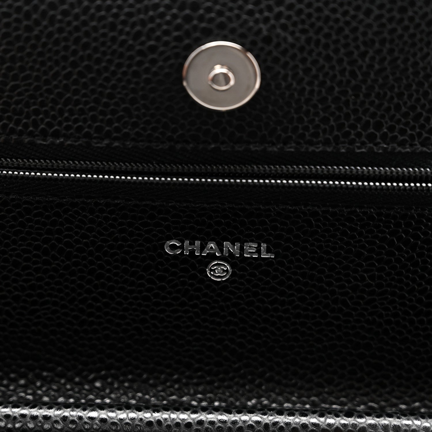 Chanel Caviar Quilted Wallet On Chain WOC Black 6 of 12