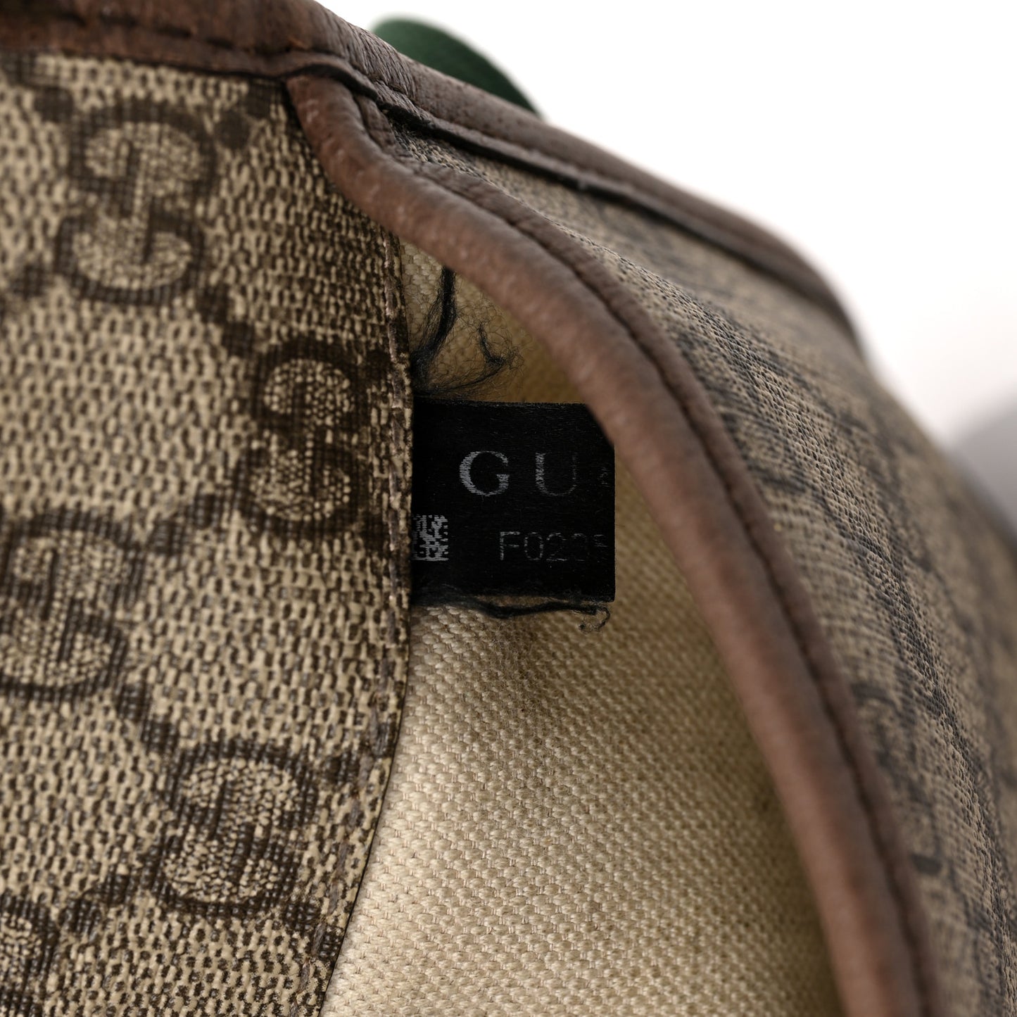GG Supreme Monogram Neo Vintage Web Belt Bag Brown