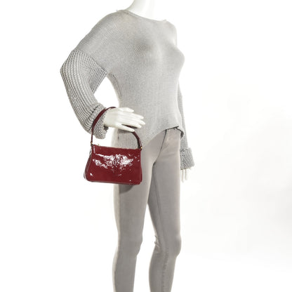 Saint Laurent Textured Patent Calfskin Mini Shoulder Bag Red 2 of 9