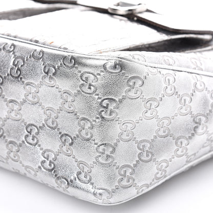 Gucci Metallic Guccissima Pocket Hobo Silver 8 of 13