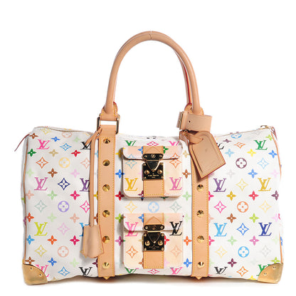 Louis Vuitton Monogram Multicolor Keepall 45 White 1 of 8