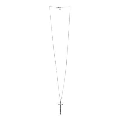 John Hardy Sterling Silver Bamboo Cross Pendant Necklace 3 of 8