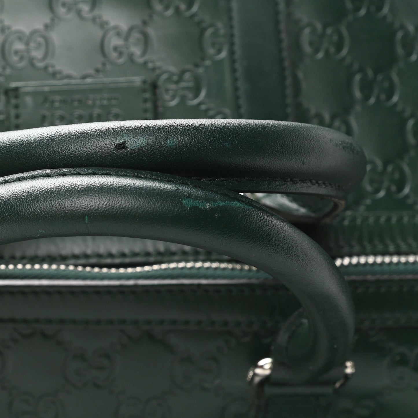 Guccissima Signature Medium Duffle Green