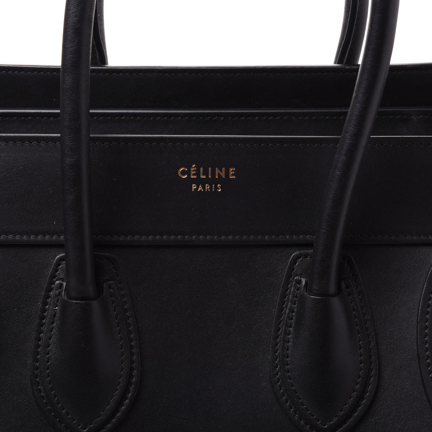 Celine Smooth Calfskin Micro Luggage Black 8 of 8
