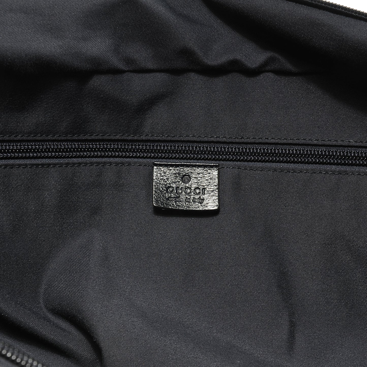 GG Monogram Web Medium Collapsable Carry On Duffle Navy