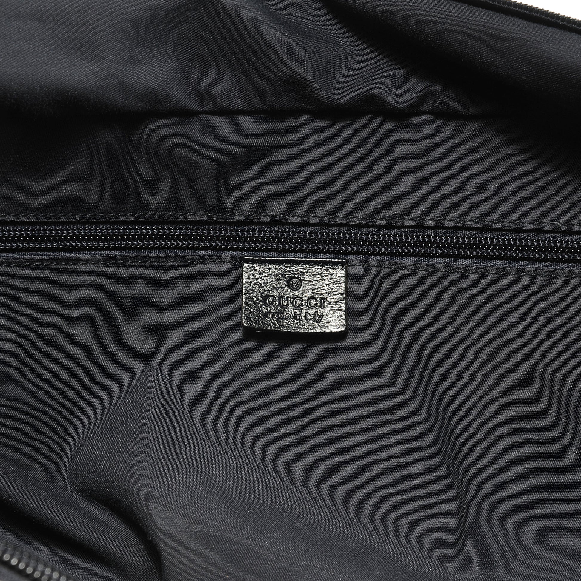 Gucci GG Monogram Web Medium Collapsable Carry On Duffle Navy 6 of 8