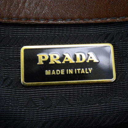 Prada Nappa Antic Chevron Bauletto 8 of 12