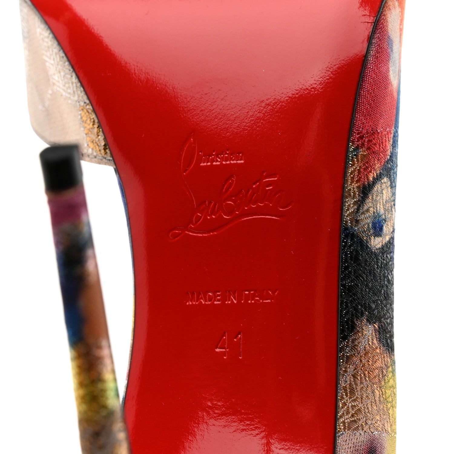 Christian Louboutin Lurex Aquarelle Iriza 100 Pumps 41 Multicolor 7 of 7