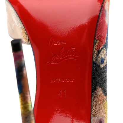 Christian Louboutin Lurex Aquarelle Iriza 100 Pumps 41 Multicolor 7 of 7
